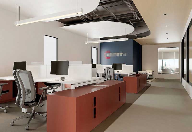 254平米中牟辦公室設(shè)計施工效果圖